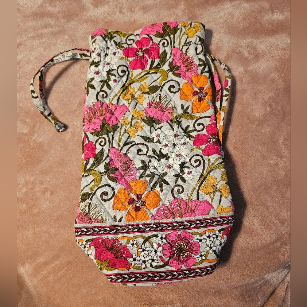 Vera Bradley Cheers to You Wine Bag
